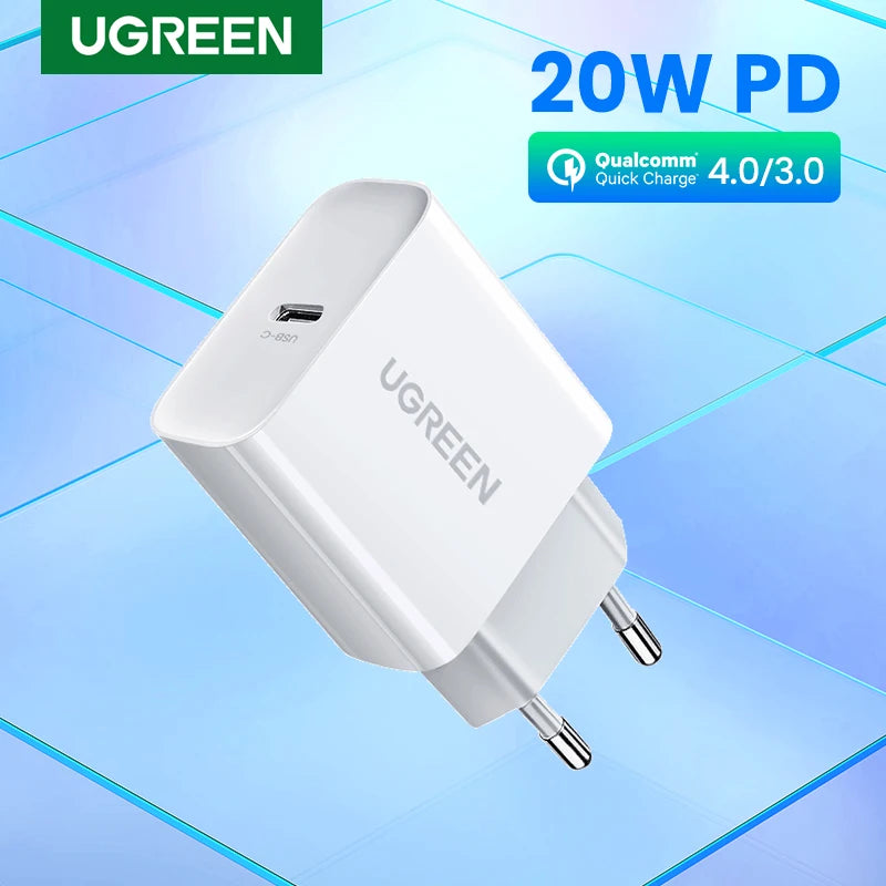 UGREEN Quick adapter charger 20W for iPhone 14 13 12